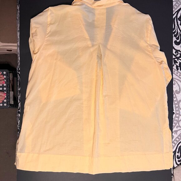 Ladies J.‎ Jill Yellow 3/4 Sleeve A-Line Tunic Size Large Cotton/Rayon Pre-owned - Picture 2 of 7